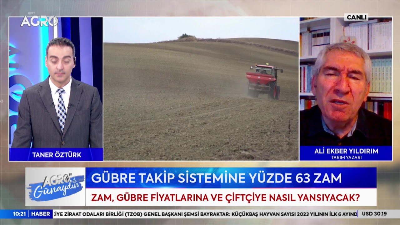 #CANLI Gübre Takip Sistemine Yüzde 68 Zam Geldi | Ali Ekber Yıldırım
