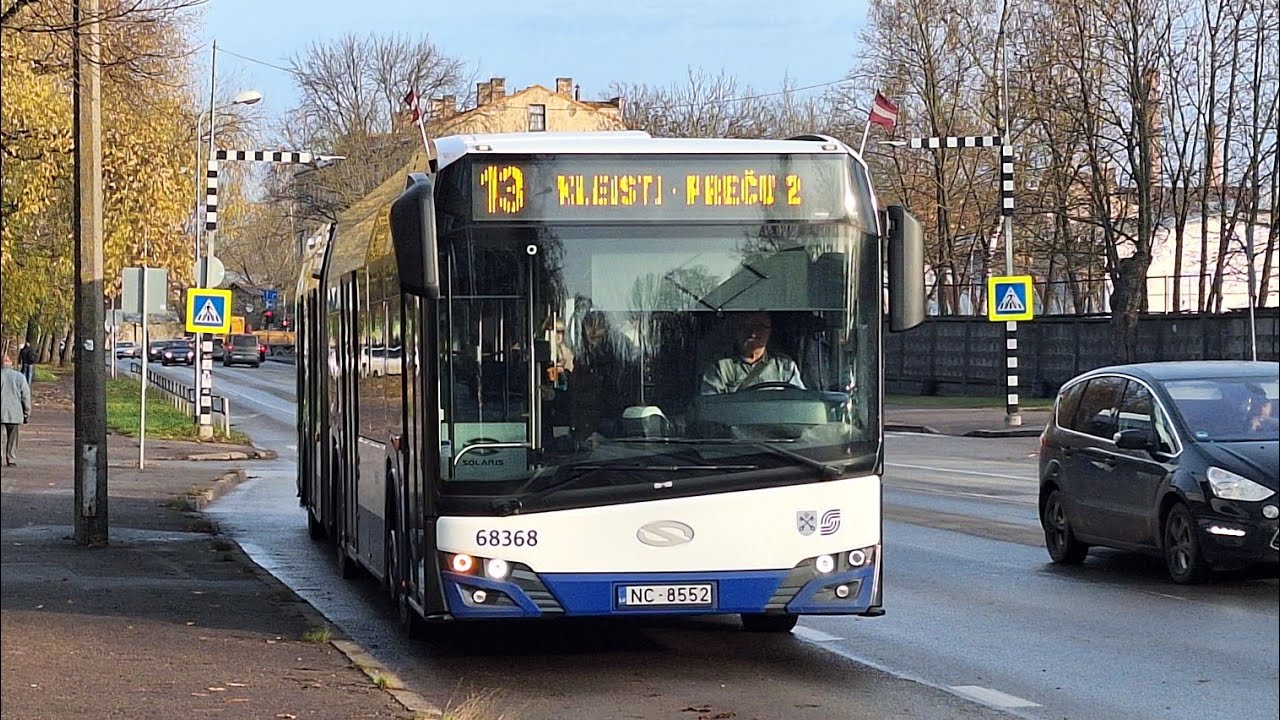 Riga Satiksme Bus Route 13 | Solaris Urbino IV 18 | 68368 