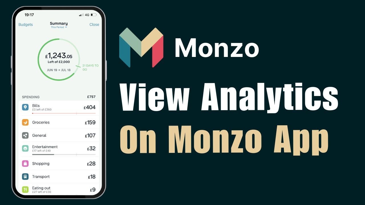How to View Stats / Analytics on Monzo Bank App !
