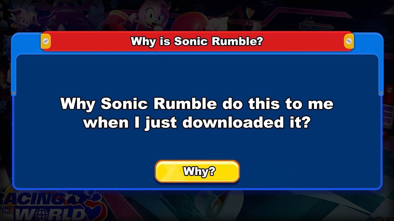 Why Can't I Play Sonic Rumble?