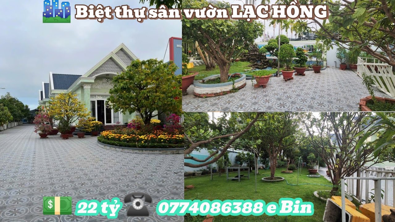 BIỆT THỰ SÂN VƯỜN MẶT TIỀN LẠC HỒNG RẠCH GIÁ KIÊN GIANG
