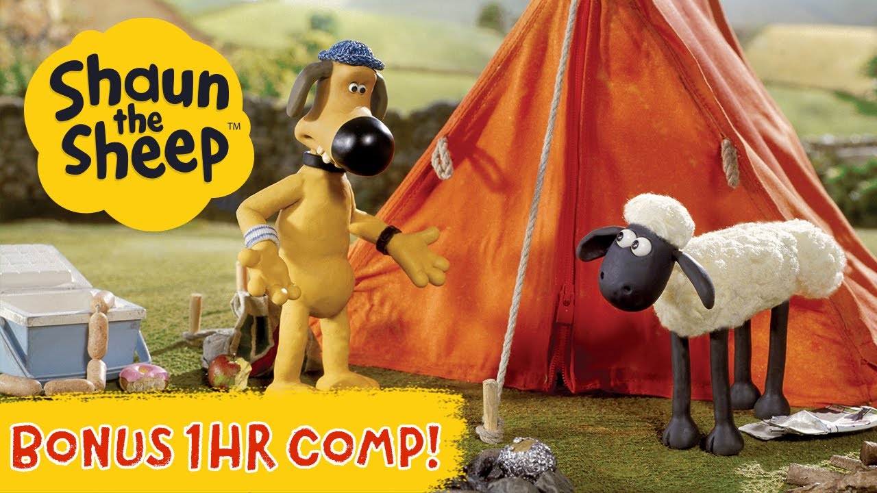 Camping Chaos 😲 | BONUS 1HR Compilation | Shaun the Sheep & Friends | Cartoons for Kids