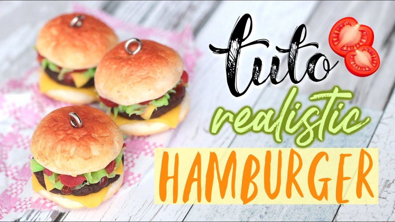 [Tuto FIMO] Hamburger réaliste - facile