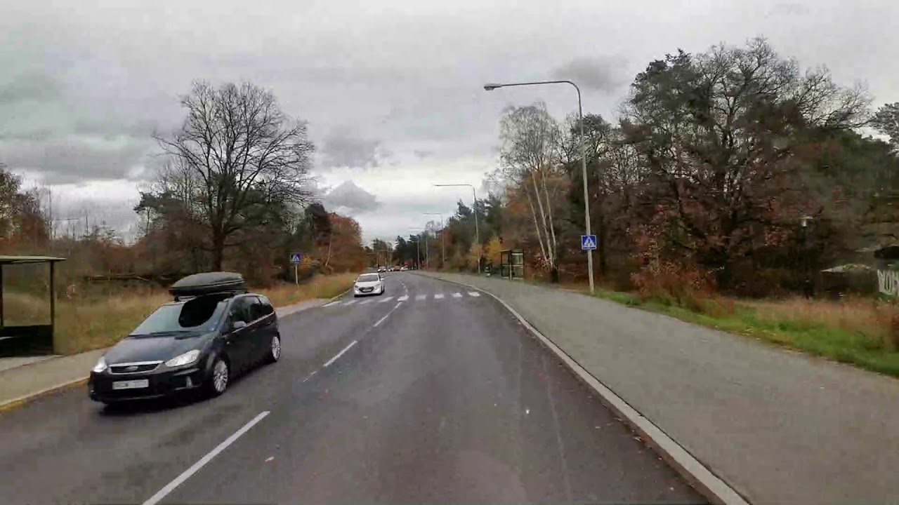 Linje 192 Fruängen mot T Centralen Stockholm ( Stockholm SSV Nyboda Hallen Garage )
