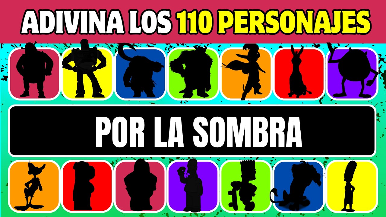 ✅ ¿Quién se esconde en la sombra? 👀✨ ¡Adivina el personaje animado! l Quiz Mister Búho 🦉