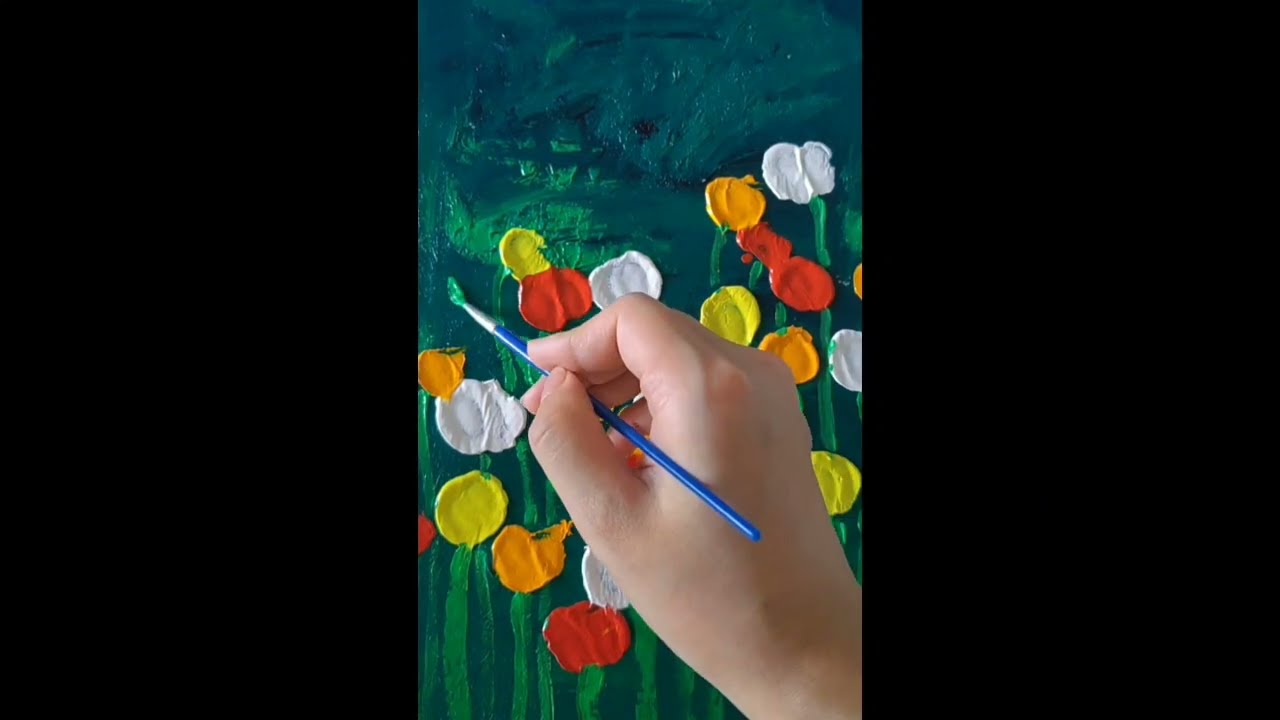 丙烯装饰画虞美人|适合零基础，一看就会，超级简单|亚克力丙烯画#art #painting #drawing #flowers #画画 #水彩教程 #绘画创作 #丙烯画 #装饰画#艺术