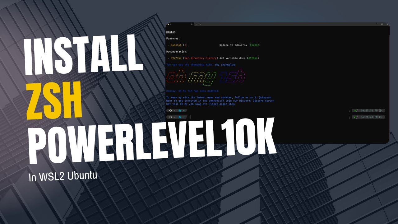 SUPERCHARGE Your WSL 2 Ubuntu with Zsh, OhMyZsh, and Powerlevel10k!