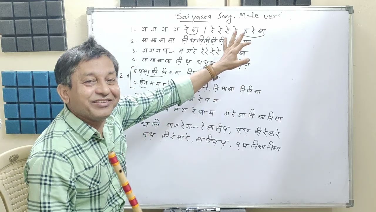 Простой и простой урок игры на флейте Saiyaara | G Synth Musica | Nagpur | Milind Dangre