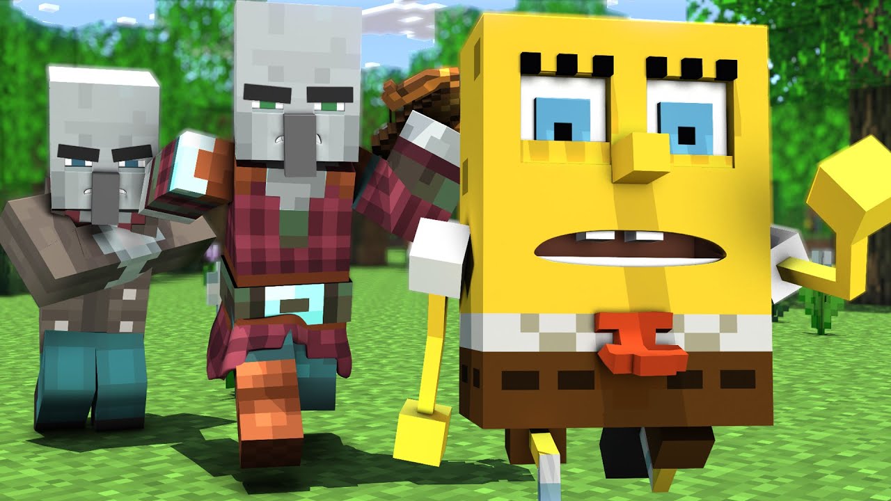 Губка Боб в Minecraft 5 &mdash; Minecraft Animation