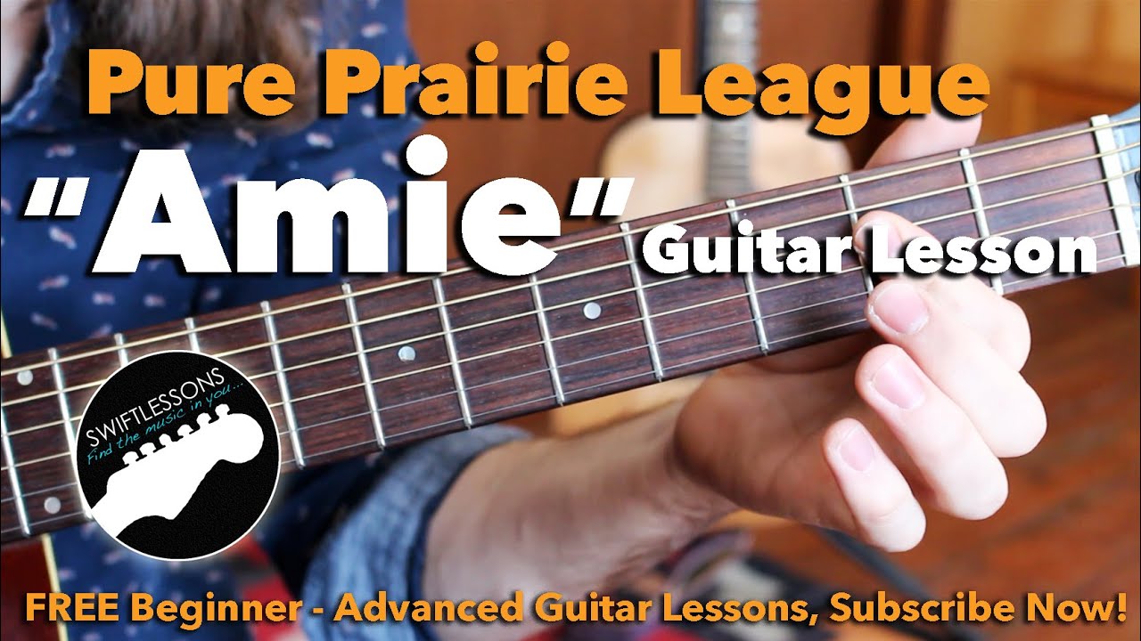 Pure Prairie League — Amie — вступительное соло — урок игры на гитаре (основная партия)