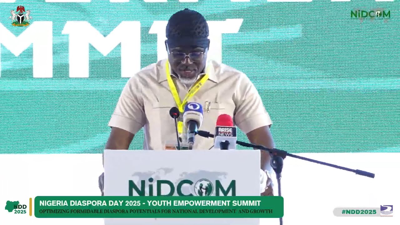 Dr. Adetoro Bank-Omotoye speech at the 2025 Nigeria Diaspora Day at the Presidential Villa by NIDCOM