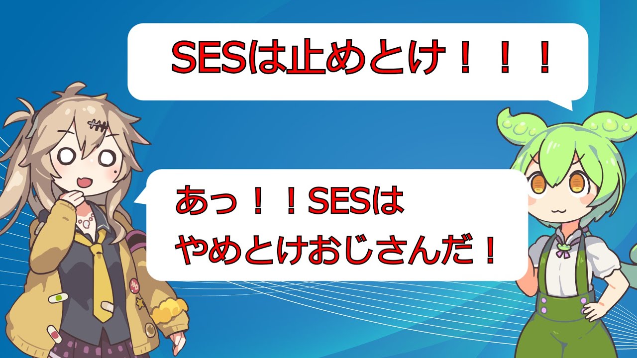 SESはダメと言われる理由解説【VOICEVOX】【プログラマ】