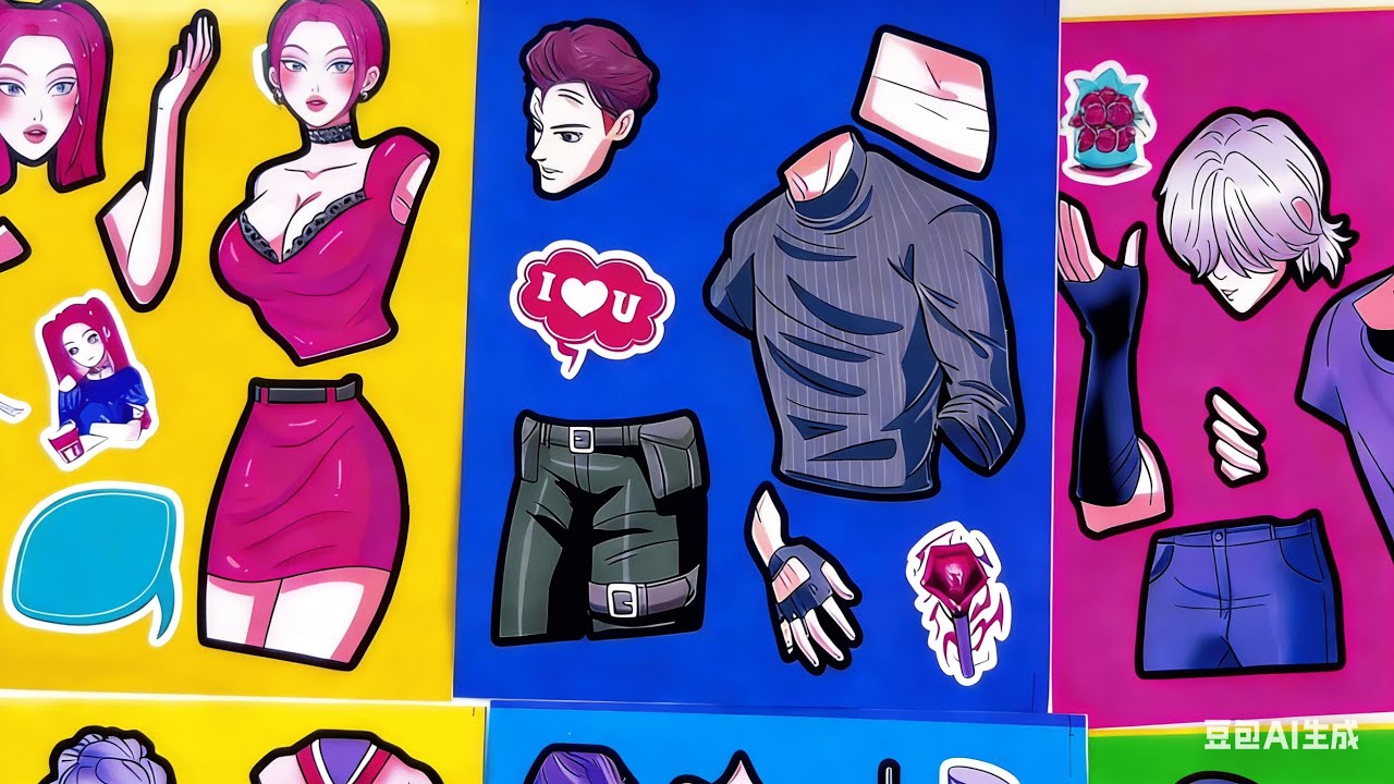 So Satisfying! Immersive Anime Paper Doll Journaling 📖