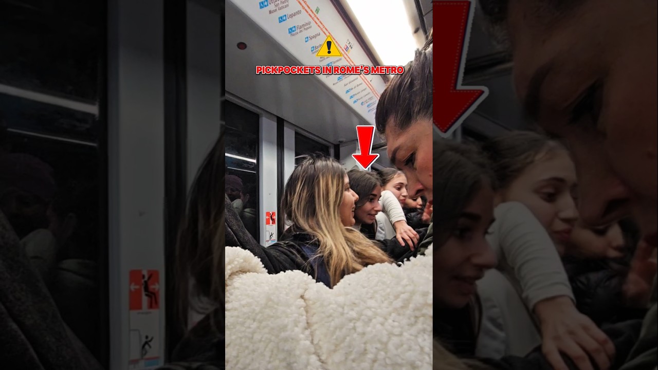 🔴 Pickpockets in Rome Italy's Metro: How to spot and avoid them?! #Viral #Pickpocket #ViralVideo