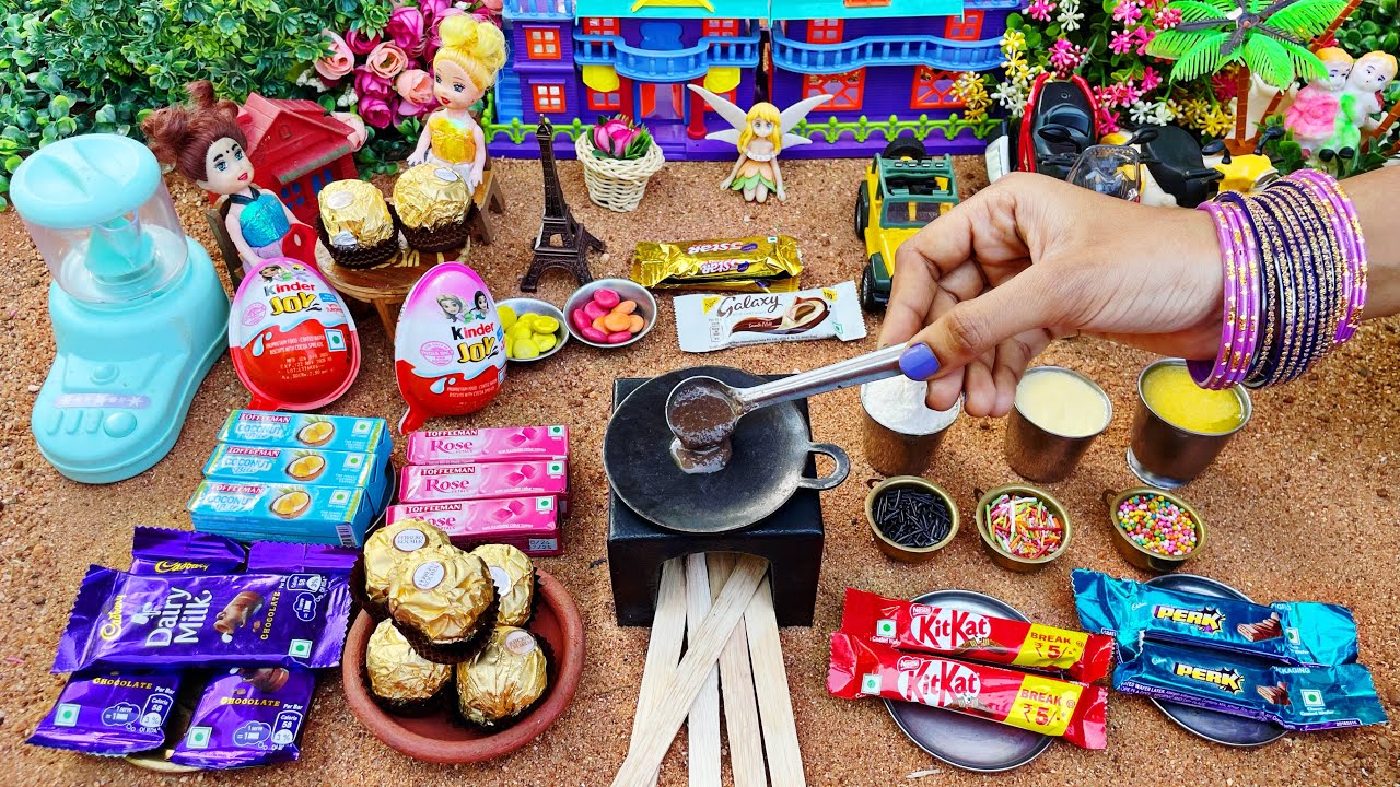 Miniature Chocolate Dosa Recipe | KinderJoy & All Chocolate Dosa | Mini Chocolate Pancakes Recipe
