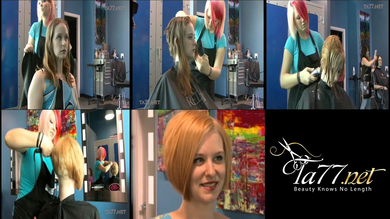 Sally - Pt 2: Sally Goes Blonde And Gets A Super Short Bob (Free Video)