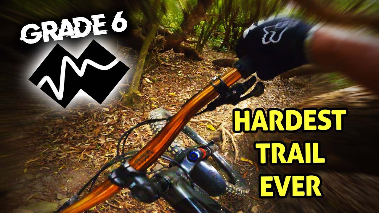 HARDEST MTB TRAIL EVER TRY! How to try grade 6 mountain bike trail..
