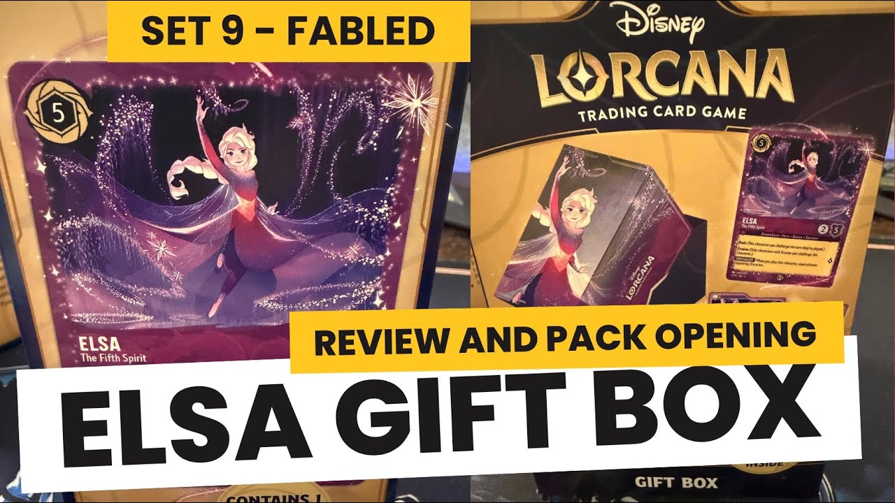 Elsa Gift Box Review and Pack Opening #lorcana #fabled #elsa #disney