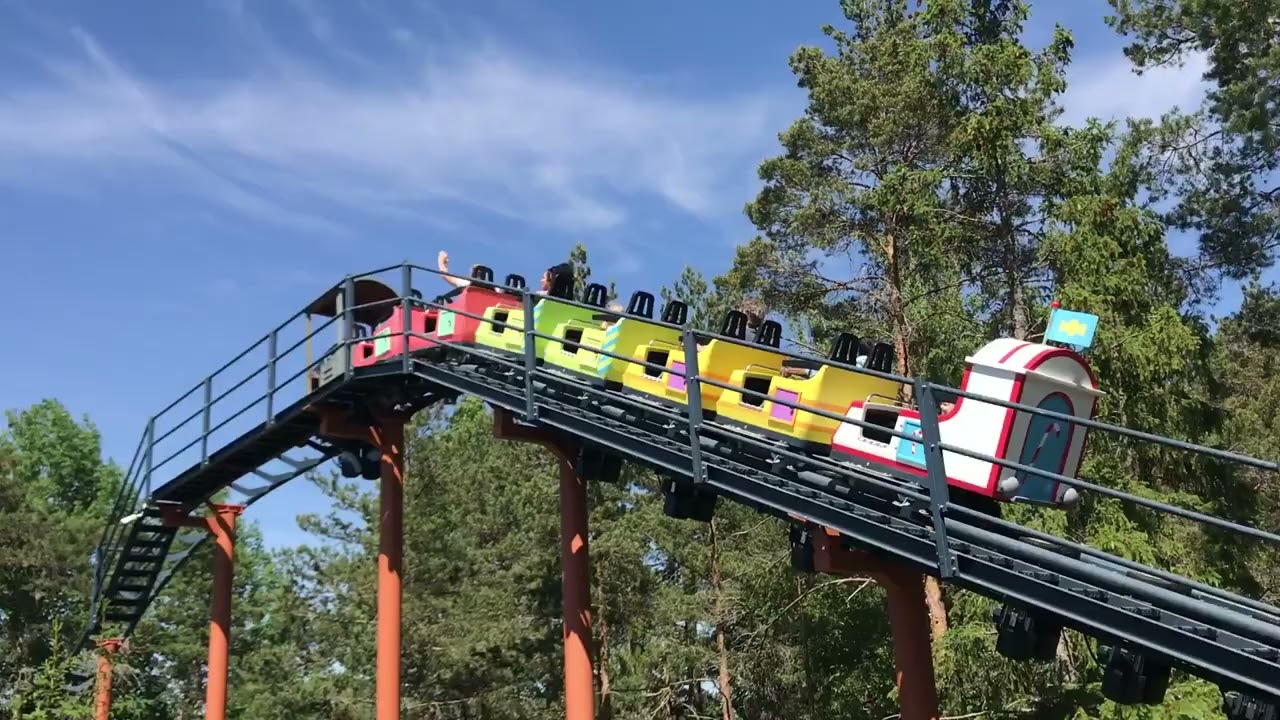 Roller Coaster Train 🚂 in Kolmarden | Godiståget på Kolmården 🚂