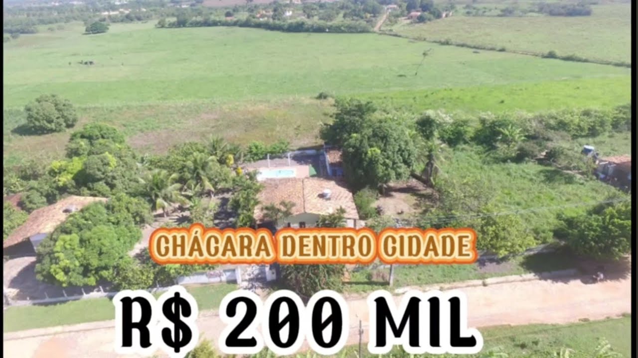 200 MIL CHÁCARA DENTRO DA CIDADE PISCINA LUGAR MUITO TRANQUILO CLIMA AGRADAVEL ÁGUA ENERGIA INTERNET
