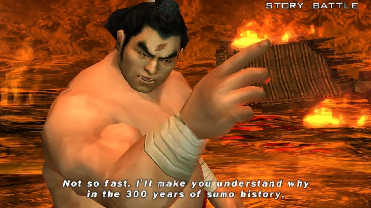 Tekken Dark Resurrection Story Battle — Ганрю (PPSSPP)
