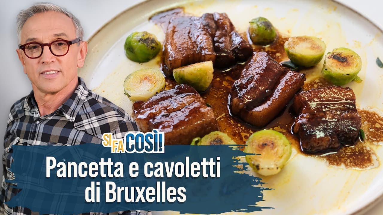 Pancetta all’aceto balsamico e cavoletti di Bruxelles - Si fa così | Chef BRUNO BARBIERI
