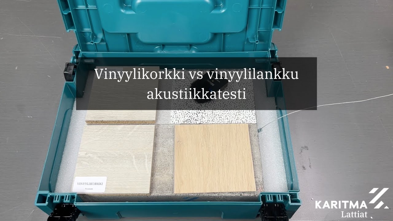 Vinyylikorkki vs vinyylilankku &ndash; akustiikkatesti