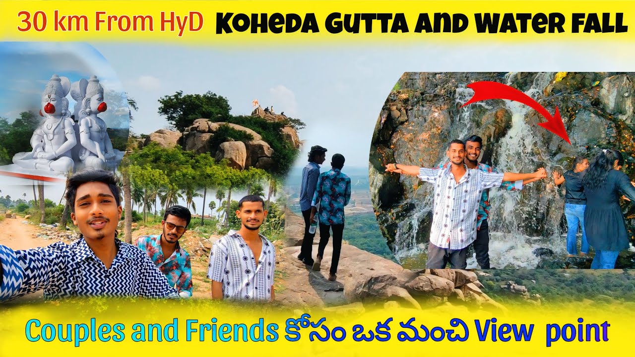 Koheda gutta || Hanuman temple || Highway waterfalls Hyderabad