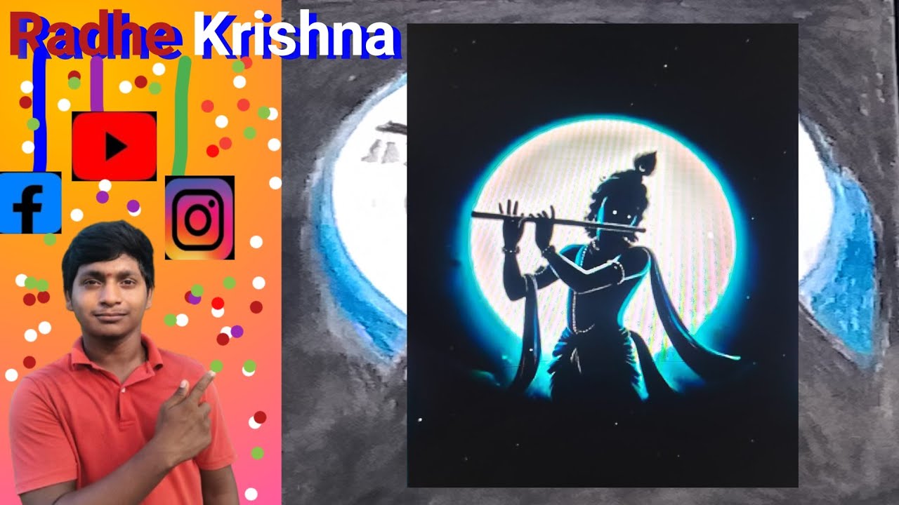 Krishna drowning | krishna drawing easy | krishna drawing easy step by step | SUNIL Art's 