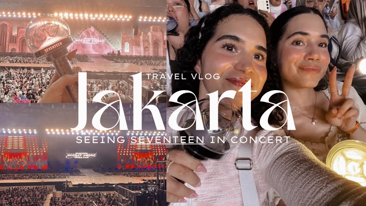 Jakarta Vlog | Flying to Jakarta to see Seventeen on tour🥹 + sightseeing and vegan food in Jakarta!