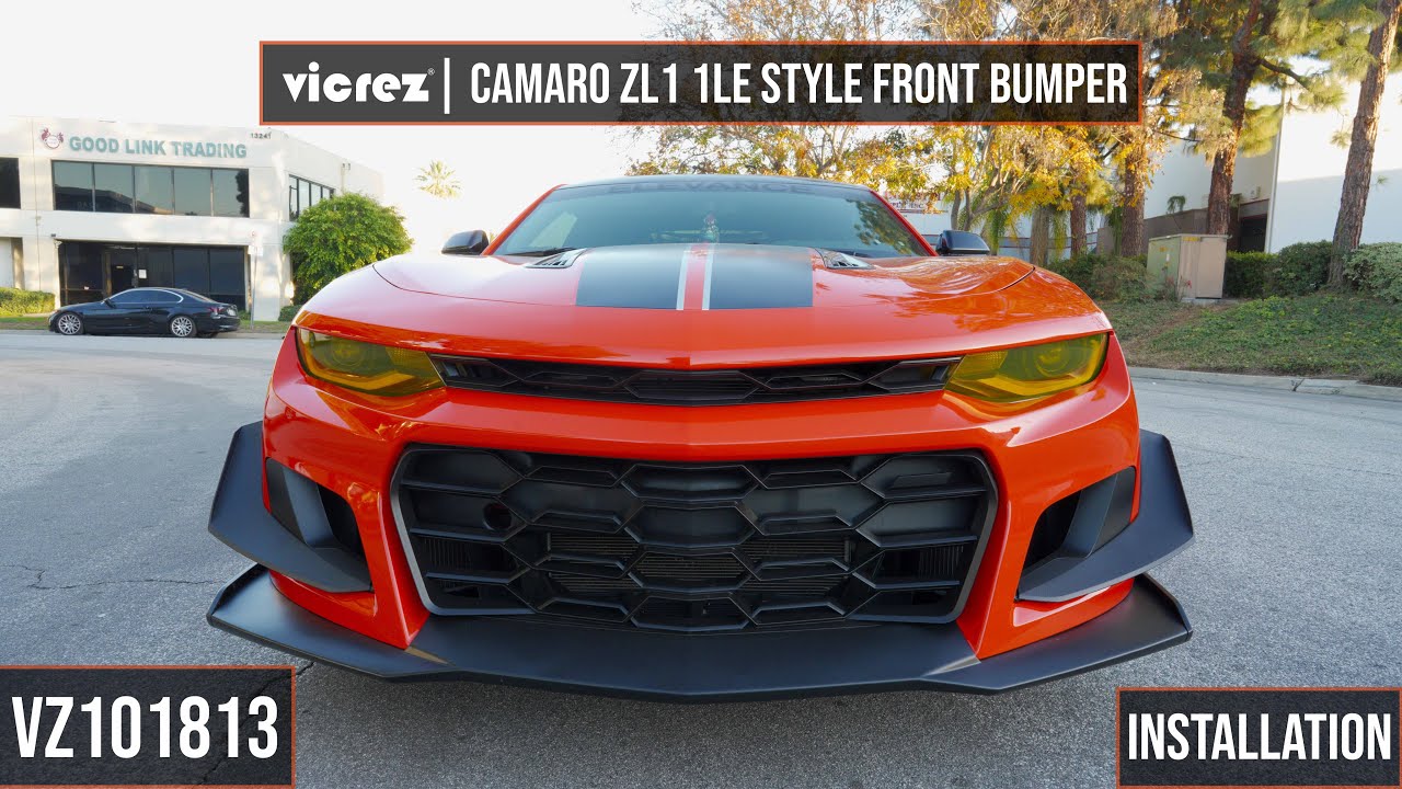 Накладка на передний бампер Vicrez Zl1 1LE Style vz101813 | Chevrolet Camaro 2016-2018 | Установка