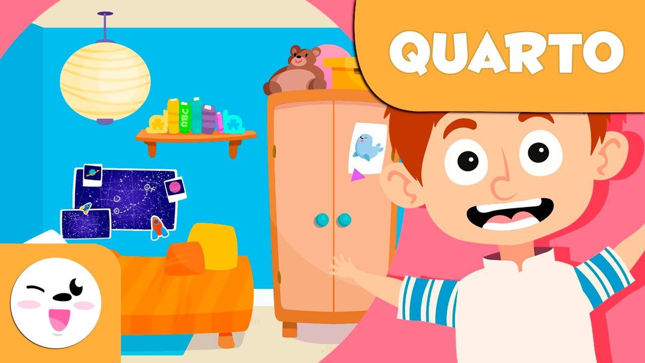 Quarto | Objetos da casa | Vocabulário para crianças