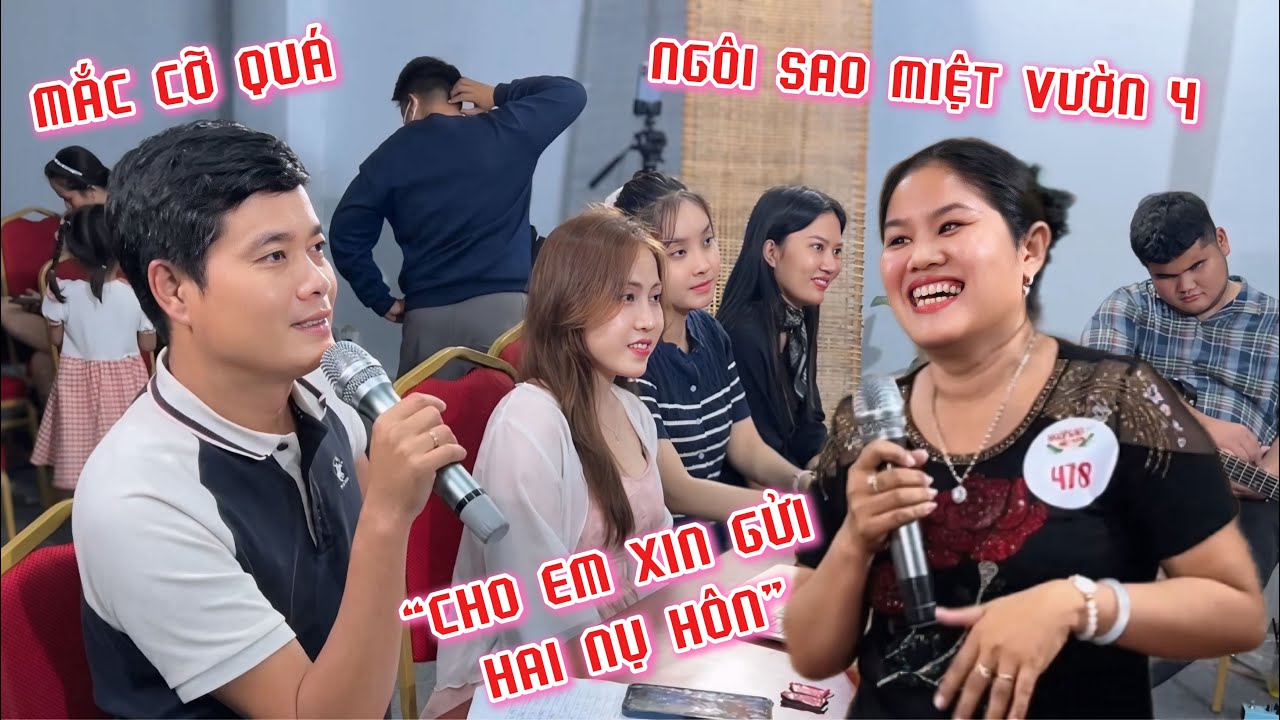 Khương Dừa mắc cỡ đỏ mặt khi thí sinh nữ đòi gửi 2 nụ hôn| Ngôi Sao Miệt Vườn 4