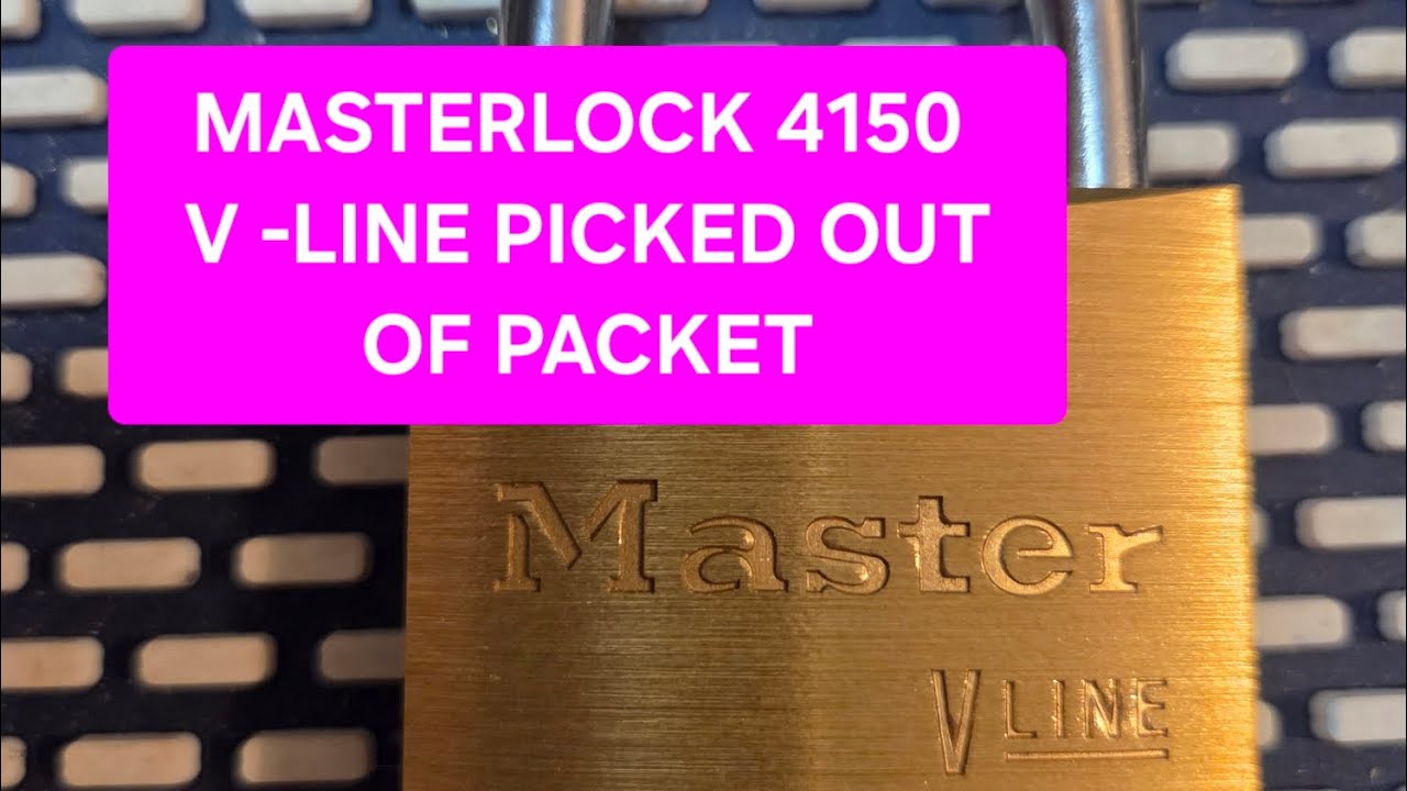 (018)MASTERLOCK 4150 V-LINE  PICKED NEW OUT OF PACKET 💥🔒