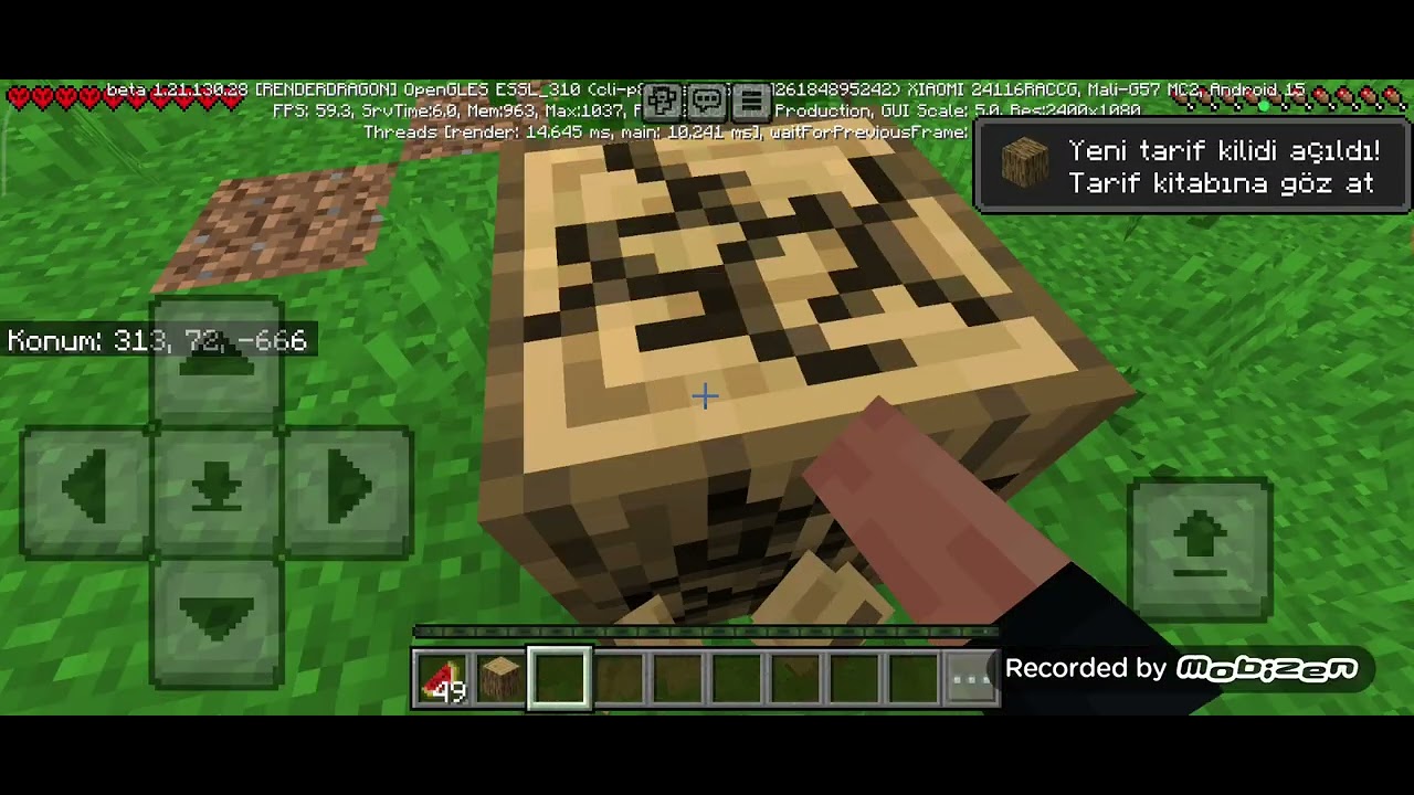 Bugün Minecraft zorluk modunda oyunu bitirmeye çalışıyorum