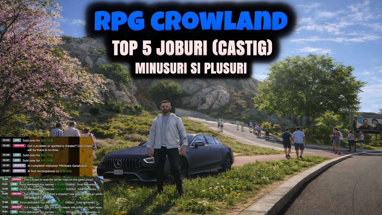 RAGEMP CROWLAND - TOP 5 JOBURI BINE PLATITE | PLUSURI SI MINUSURI