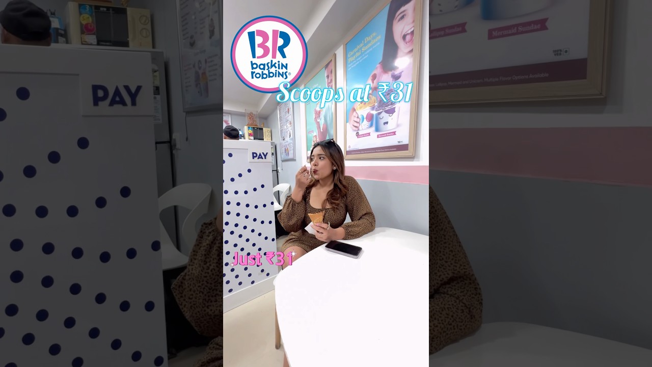 Baskin Robbins Ice cream at just ₹31😍 #nagpurblogger #nagpurcity #baskinrobins