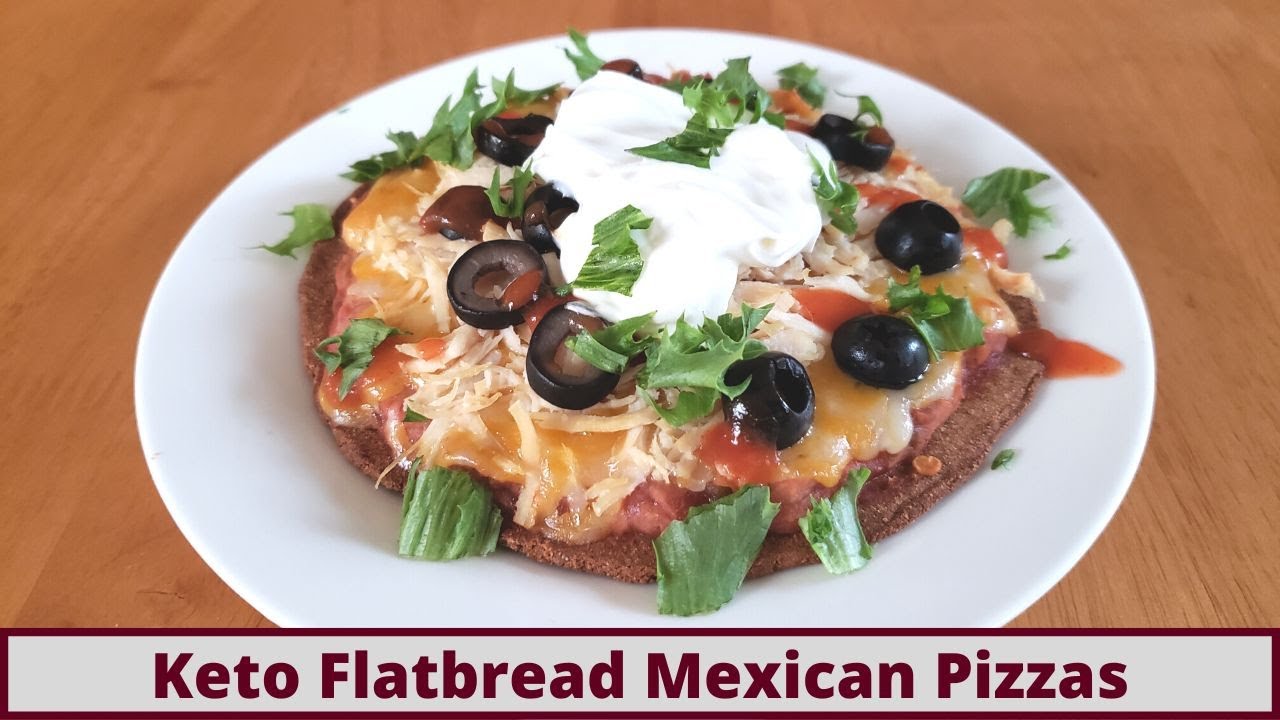 10 Minute Keto Flatbread Mexican Pizza (Nut Free And Gluten Free)