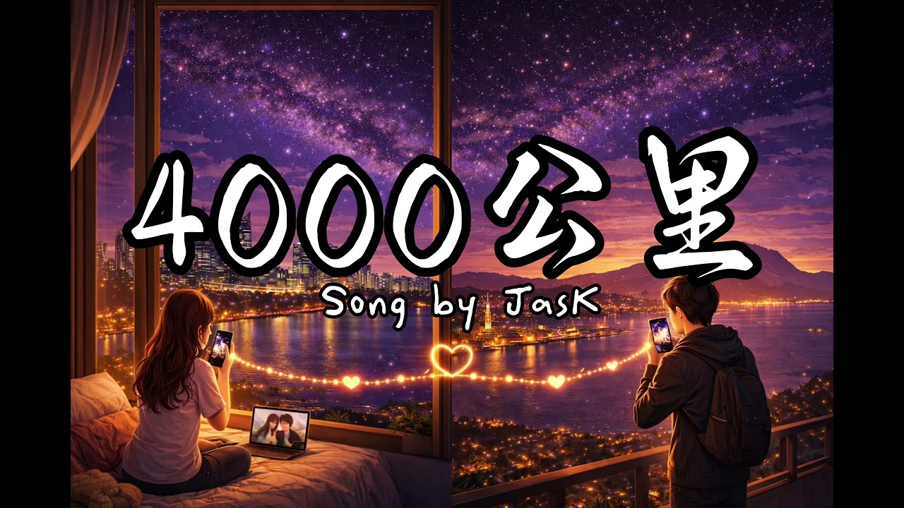 4000公里 （Lyrics歌词） 【我想依靠在你怀里 却隔着四千公里的距离 这一片海反复来去偏偏带不走想你】