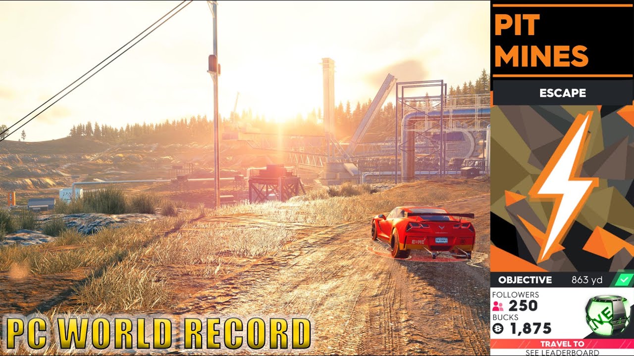 WORLD RECORD | The Crew 2 PIT MINES Escape 55,229 Yards