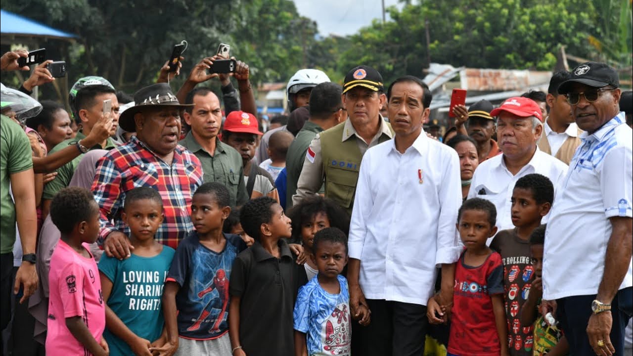 Peninjauan Lokasi Terdampak Banjir Bandang. Jayapura, 1 April 2019