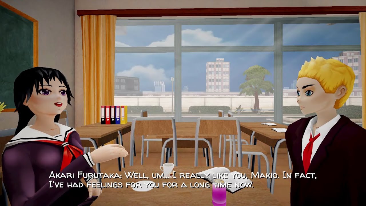 Yandere School S1E5 ( #AI_Yandere , AI anime, school, slice of life)
