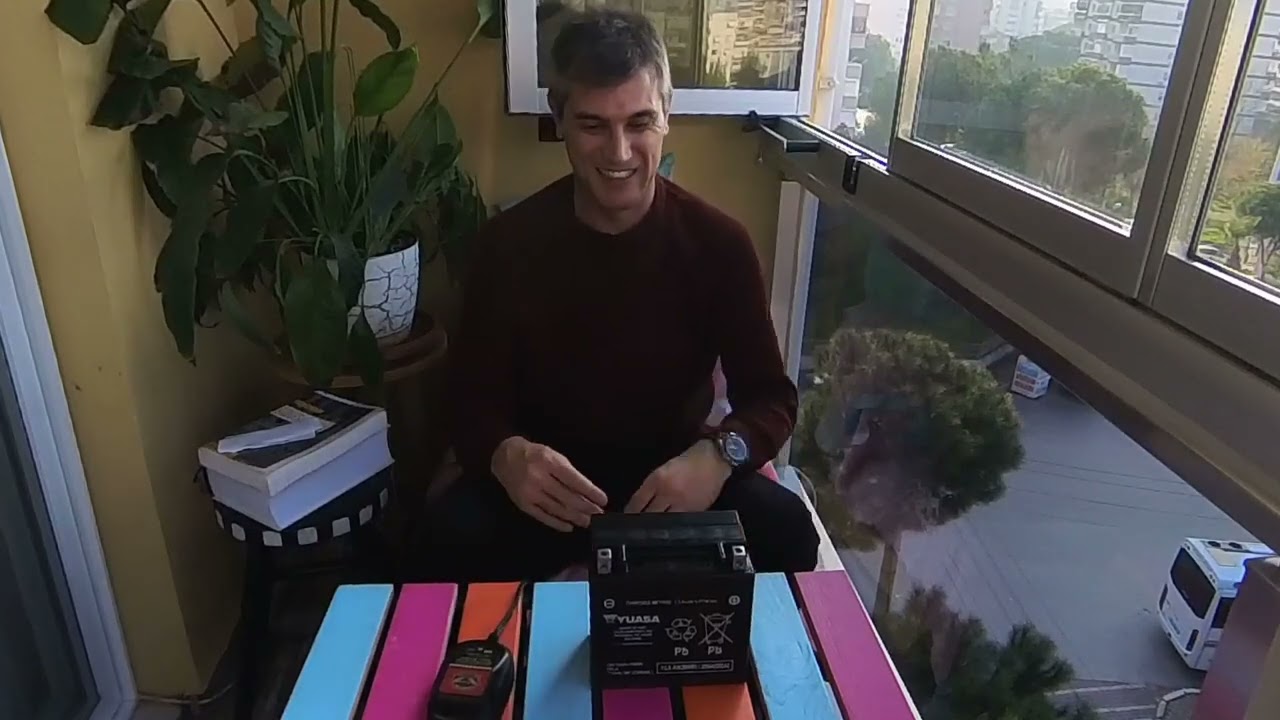 Yeni akü hazırlama ve motosiklete takma