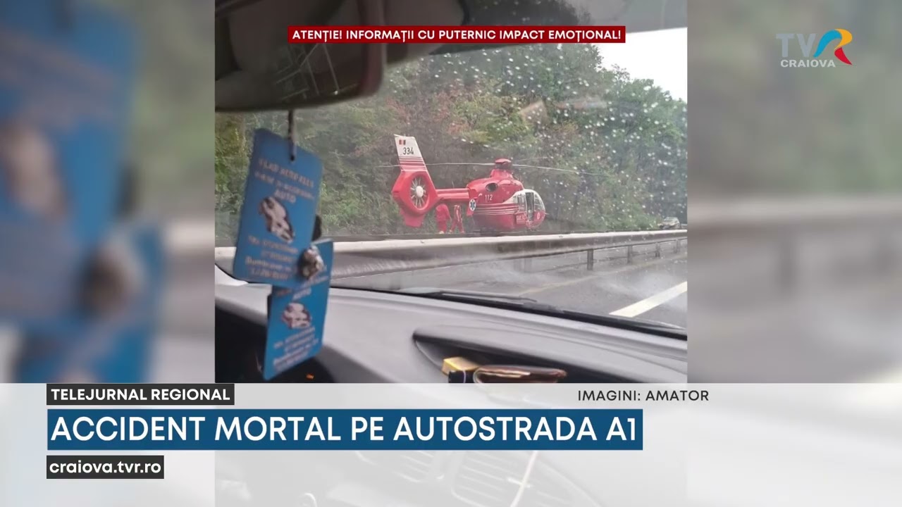 ACCIDENT MORTAL PE AUTOSTRADA A1