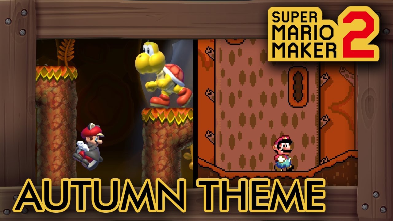 Autumn Theme in Super Mario Maker 2