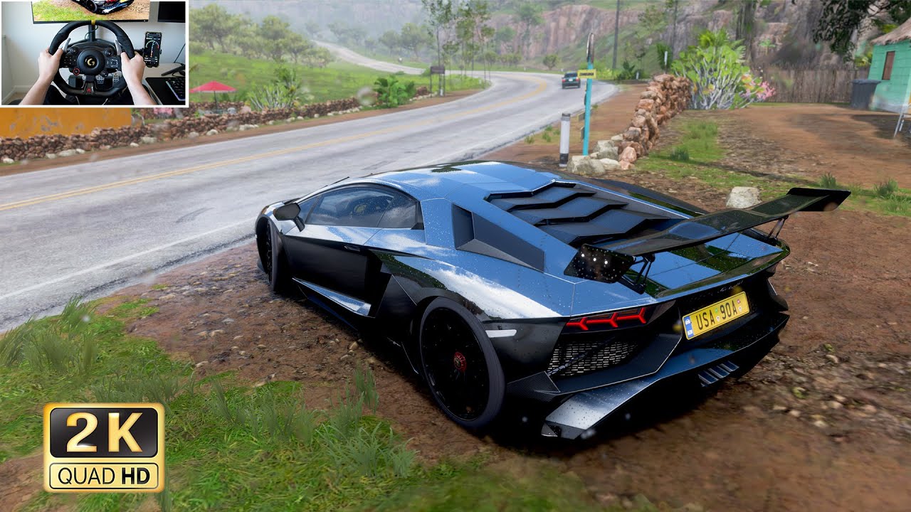 Lamborghini Aventador LP700 1515HP - Forza Horizon 5 | Thrustmaster T300RS gameplay