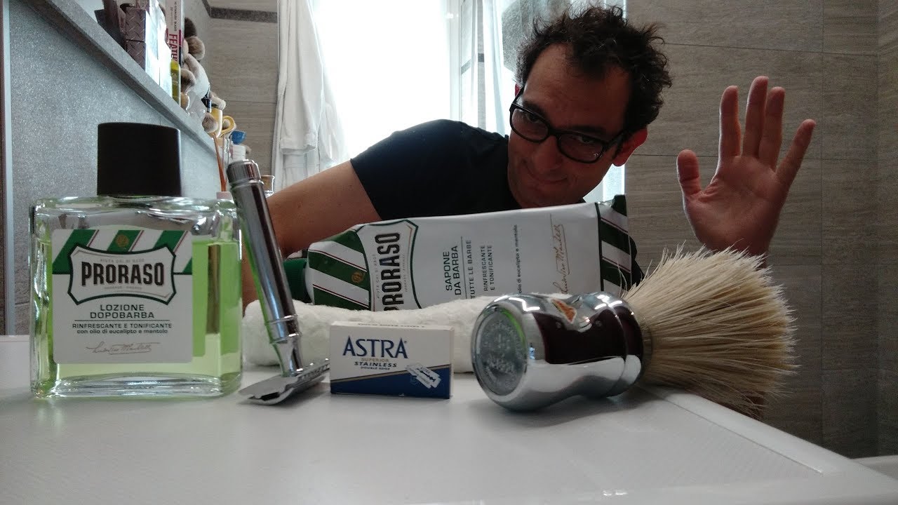 Edwin Jagger DE89 - Astra Blue - Proraso Verde - Omega 48 - Proraso Verde AS