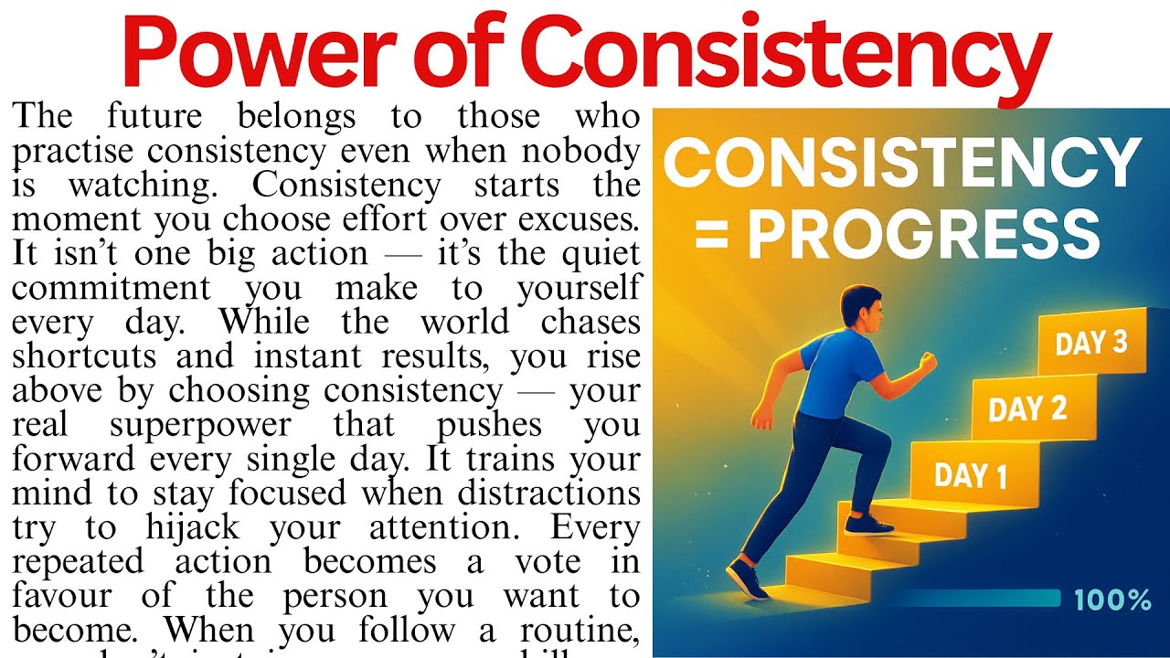 Power of Consistency | Why Consistency Changes Everything | Reading Comprehension | Passage Reading