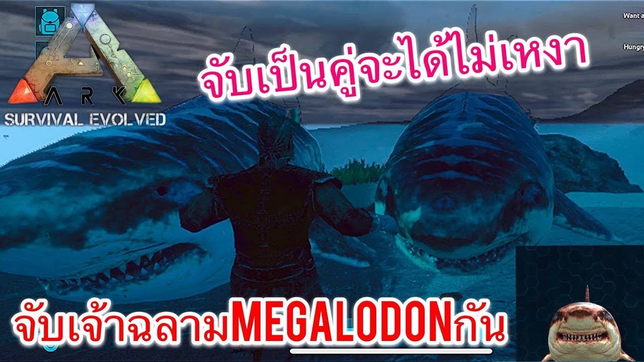 ARK Mobile มือถือ EP17 จับเจ้าฉลามฟันขาวเมกาโลดอนกัน [Megalodon Taming]