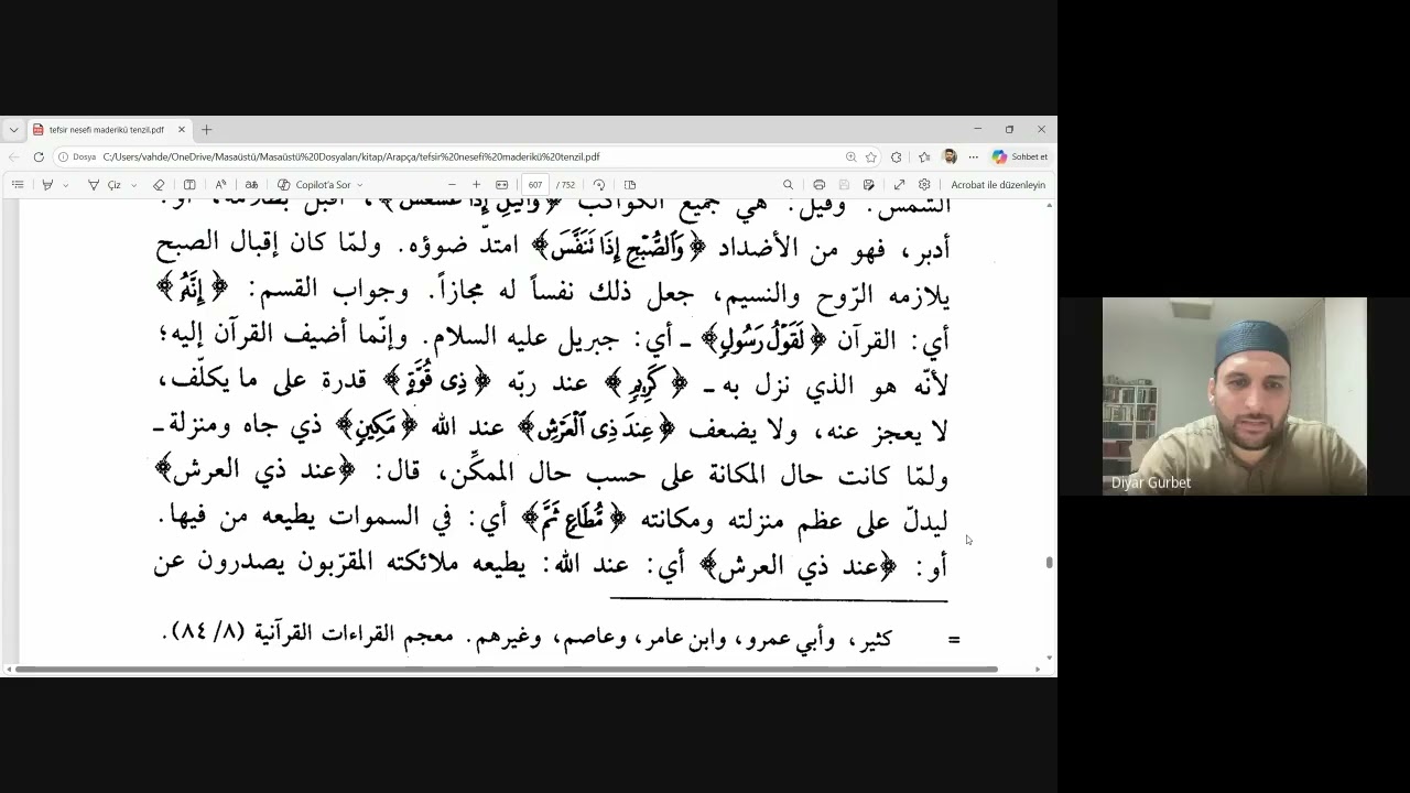 Tekvir Sûresi - Nesefî Tefsiri: Medârik-2